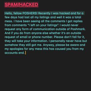 Spam - Hacked "Looks like its fixed"